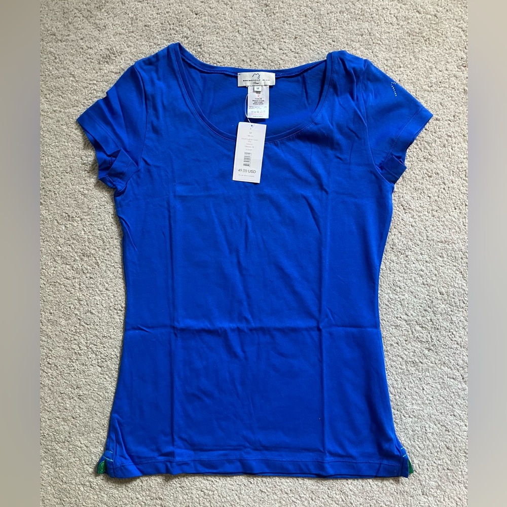 NWT Jacadi Mademoiselle Blue Short Sleeve Tee Size Medium